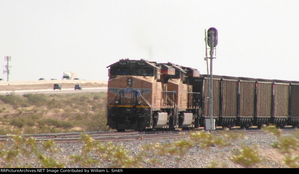 WB Unit Loaded Hooper Frt at Erie NV W-Pshr -1